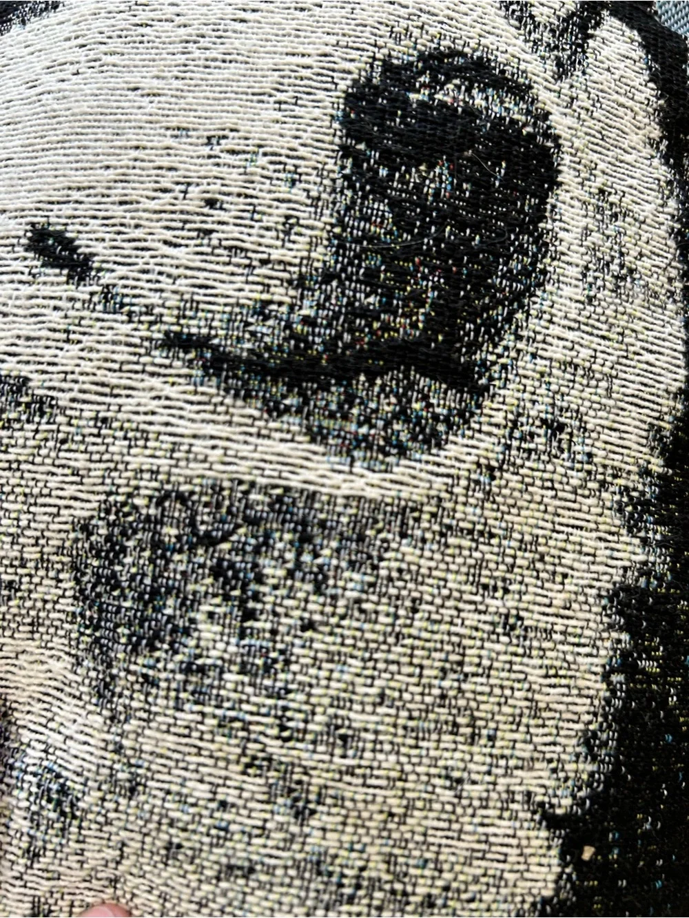 Vintage Blue-Eyed Husky Dog Tapestry Accent Pillow Cushion